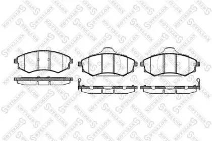 Комплект тормозных колодок, дисковый тормоз STELLOX купить